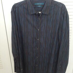 Perry Ellis Men's Button up shirt long sleeve size large